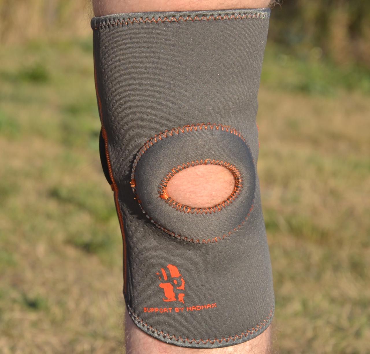 Наколенник MadMax MFA-297 Knee Support with Patella Stabilizer XL Dark Grey/Orange (27343099) - фото 9 Наколенник MadMax MFA-297 Knee Support with Patella Stabilizer XL Dark Grey/Orange (27343099) - фото 9