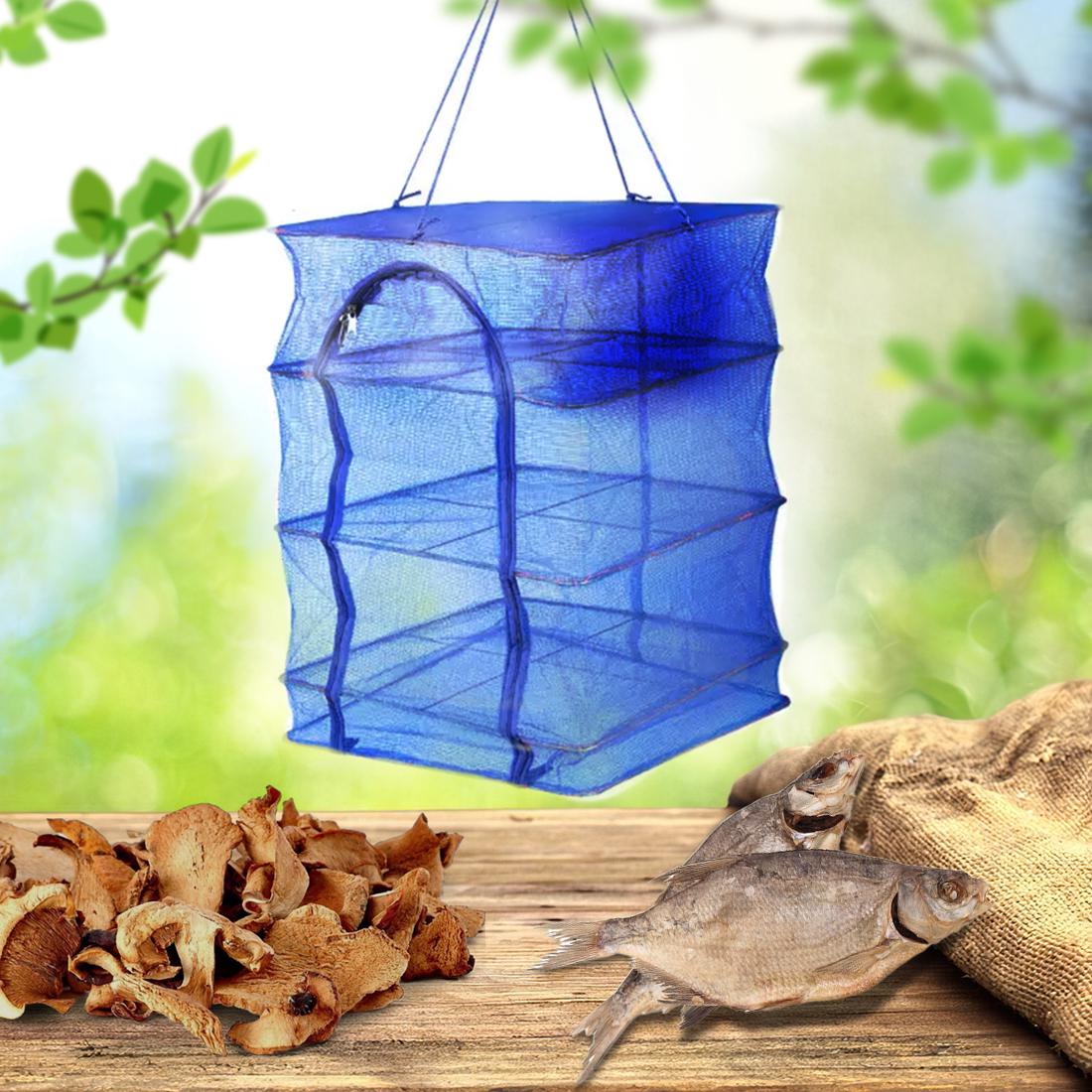 Сетка для сушки рыбы/грибов/оводов и фруктов трехъярусная 40х40х75 см - фото 2 Сетка для сушки рыбы/грибов/оводов и фруктов трехъярусная 40х40х75 см - фото 2