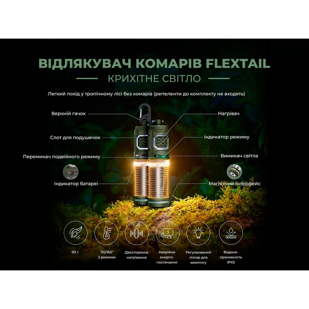Фумігатор-ліхтар кемпінговий Flextail Tiny Repel S Зелений (2649030918) - фото 10 Фумігатор-ліхтар кемпінговий Flextail Tiny Repel S Зелений (2649030918) - фото 10