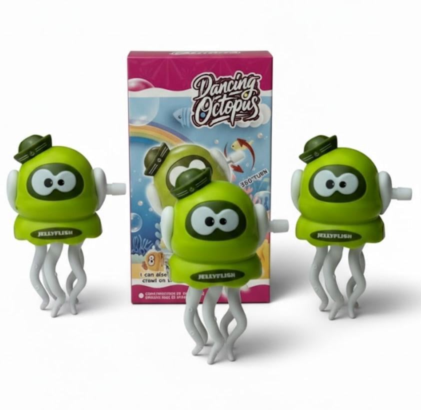 Набір дитячих іграшок Dancing Octopus Танцюючий Восьминіг 3 шт. 11 см Зелений (2104618773) - фото 4 Набір дитячих іграшок Dancing Octopus Танцюючий Восьминіг 3 шт. 11 см Зелений (2104618773) - фото 4