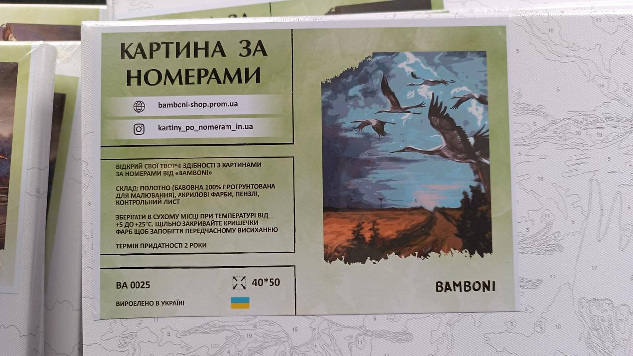Картина по номерам Bamboni аисты 40х50 см (BA0025) - фото 2