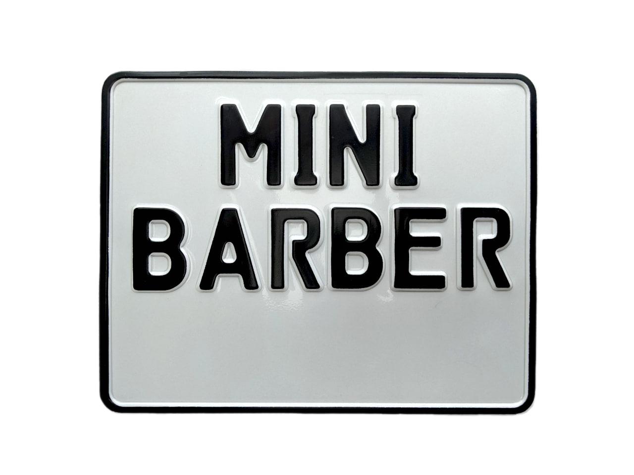 Номерной знак на мотоцикл в два ряда маленьким шрифтом (13)