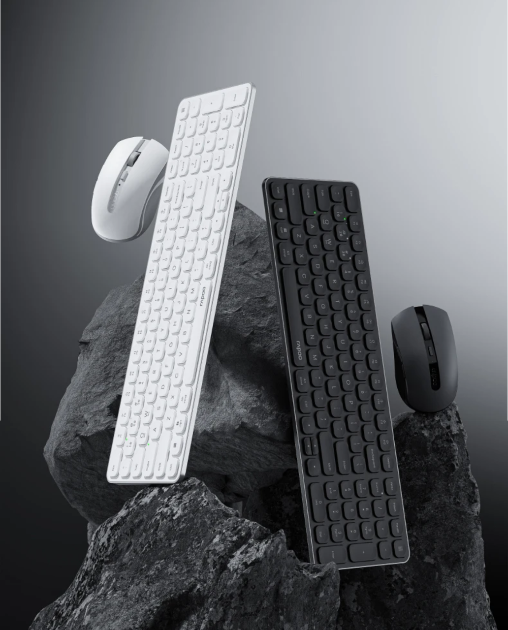 Комплект бездротовий RAPOO 9350S клавіатура/миша з акумулятором 2400DPI Чорний (2644790446) - фото 9 Комплект бездротовий RAPOO 9350S клавіатура/миша з акумулятором 2400DPI Чорний (2644790446) - фото 9