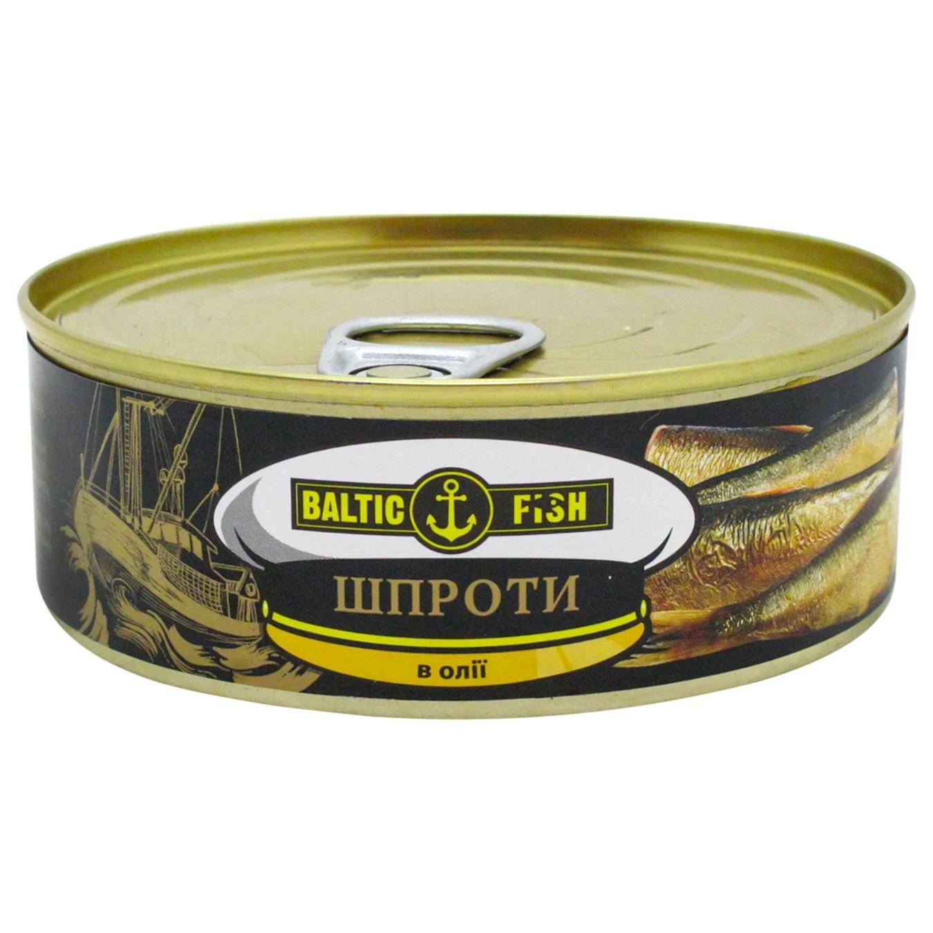 Шпроты Baltic fish большие в масле 240 г Шпроты Baltic fish большие в масле 240 г
