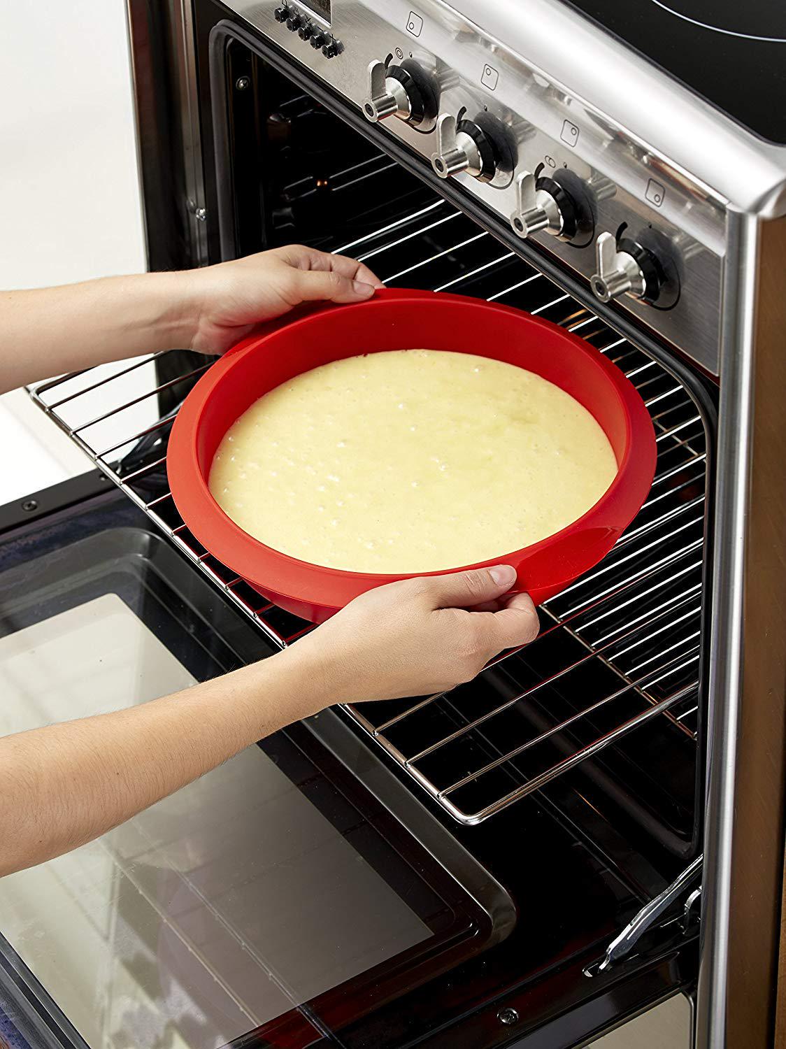 Форма для выпечки пирога Lekue силиконовая 24 см Красный - фото 4 Форма для выпечки пирога Lekue силиконовая 24 см Красный - фото 4