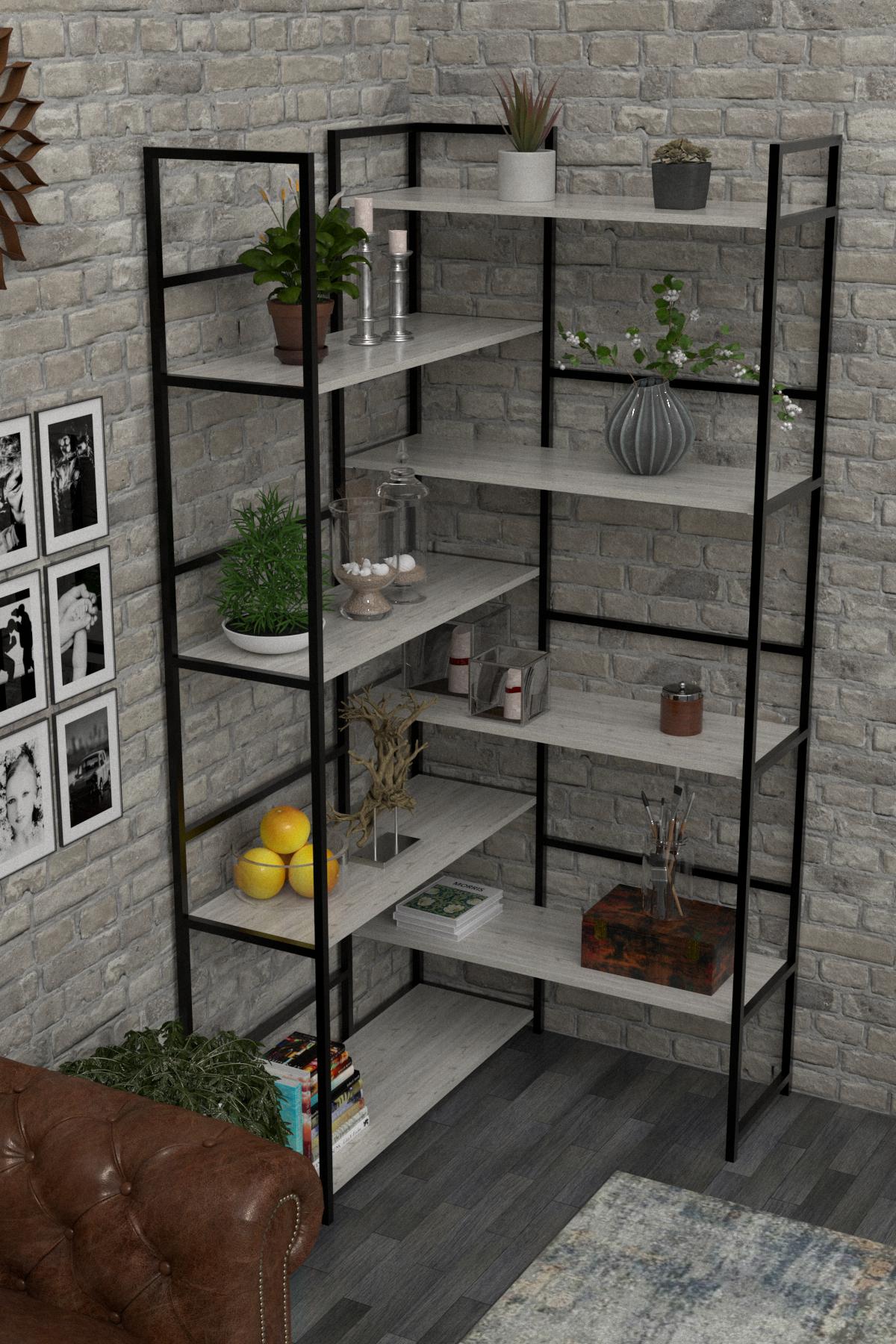 Стеллаж EcoLoft Лофт DSP-1121 Дуб Кортона (23266361) Стеллаж EcoLoft Лофт DSP-1121 Дуб Кортона (23266361)