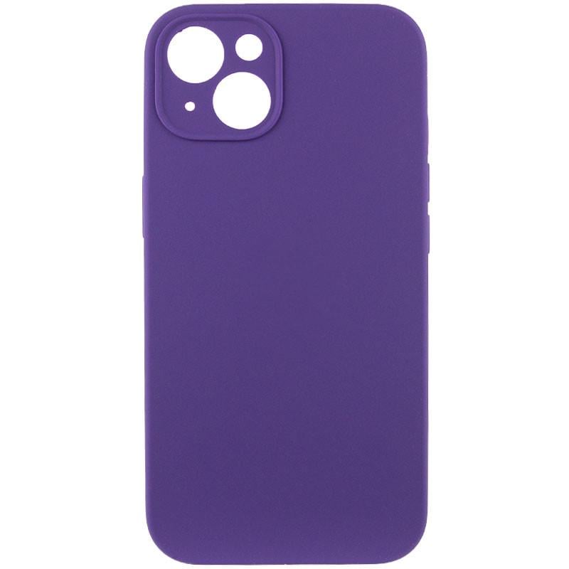 Протиударний чохол Silicone Case Full Camera Protective (AA) NL для Apple iPhone 15 Plus (6.7") Фіолетовий / Amethyst