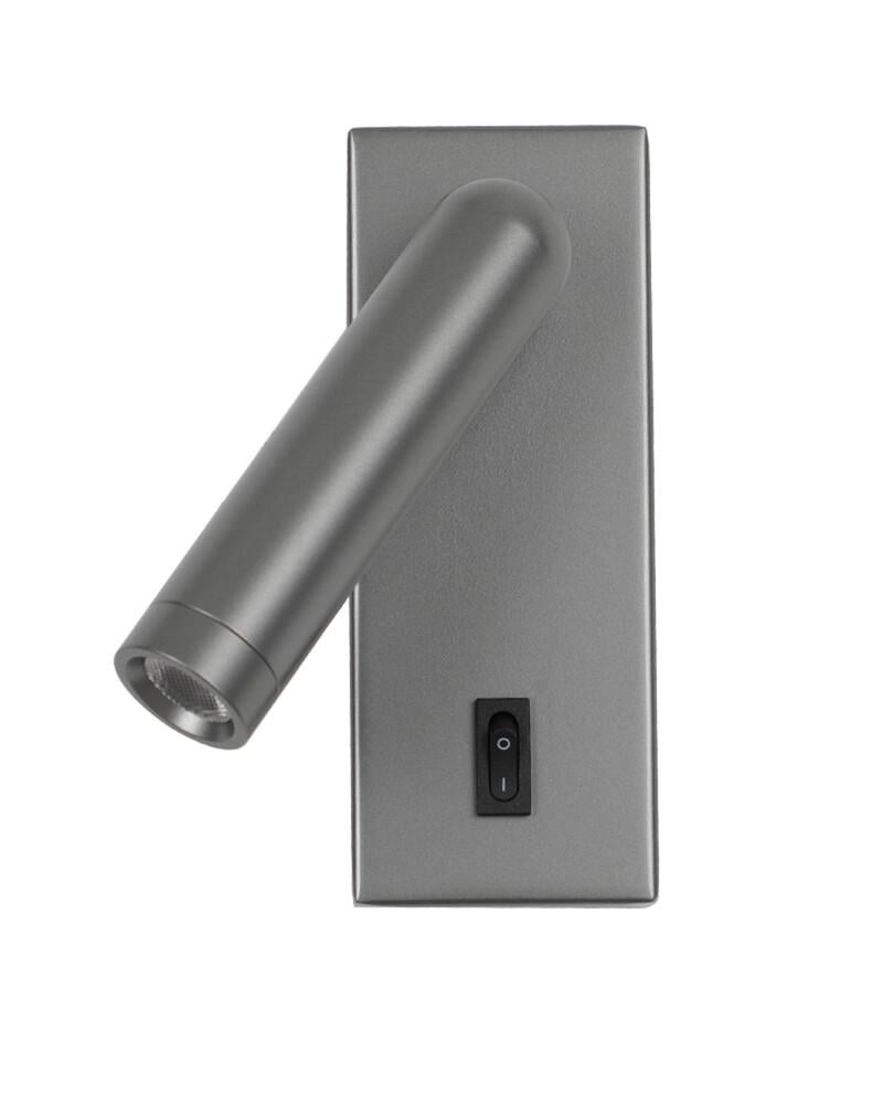 Бра Italux WL-46376-1-GR Nova LED 1x2,5W 3000K 153Lm IP20 Серый (27483479)