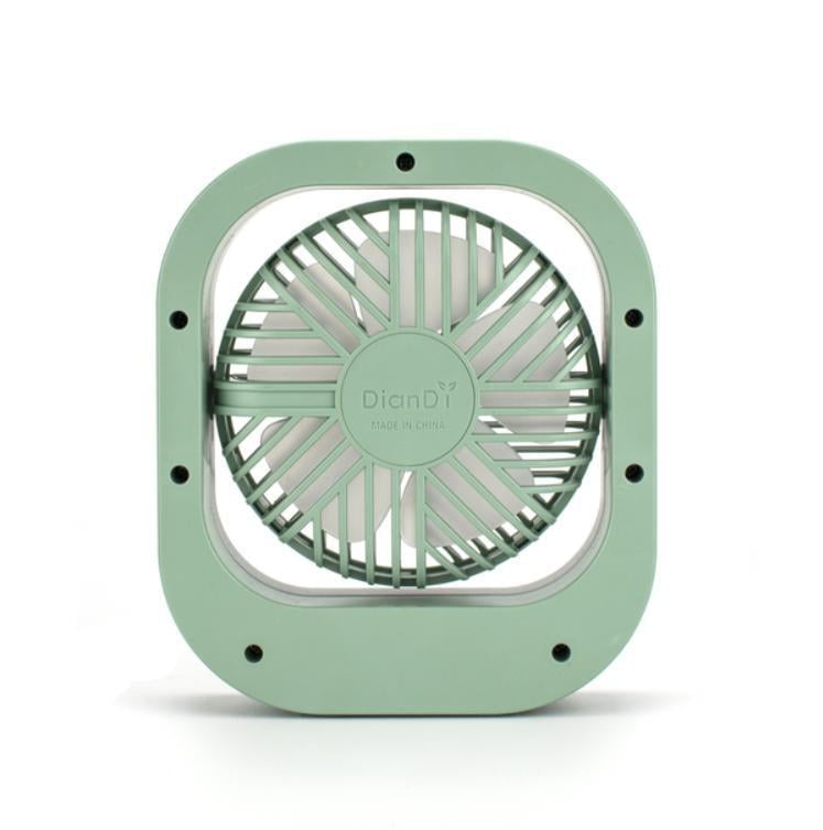 Вентилятор портативный аккумуляторный Mini Fan SQ-2167 USB с поворотным механизмом Green