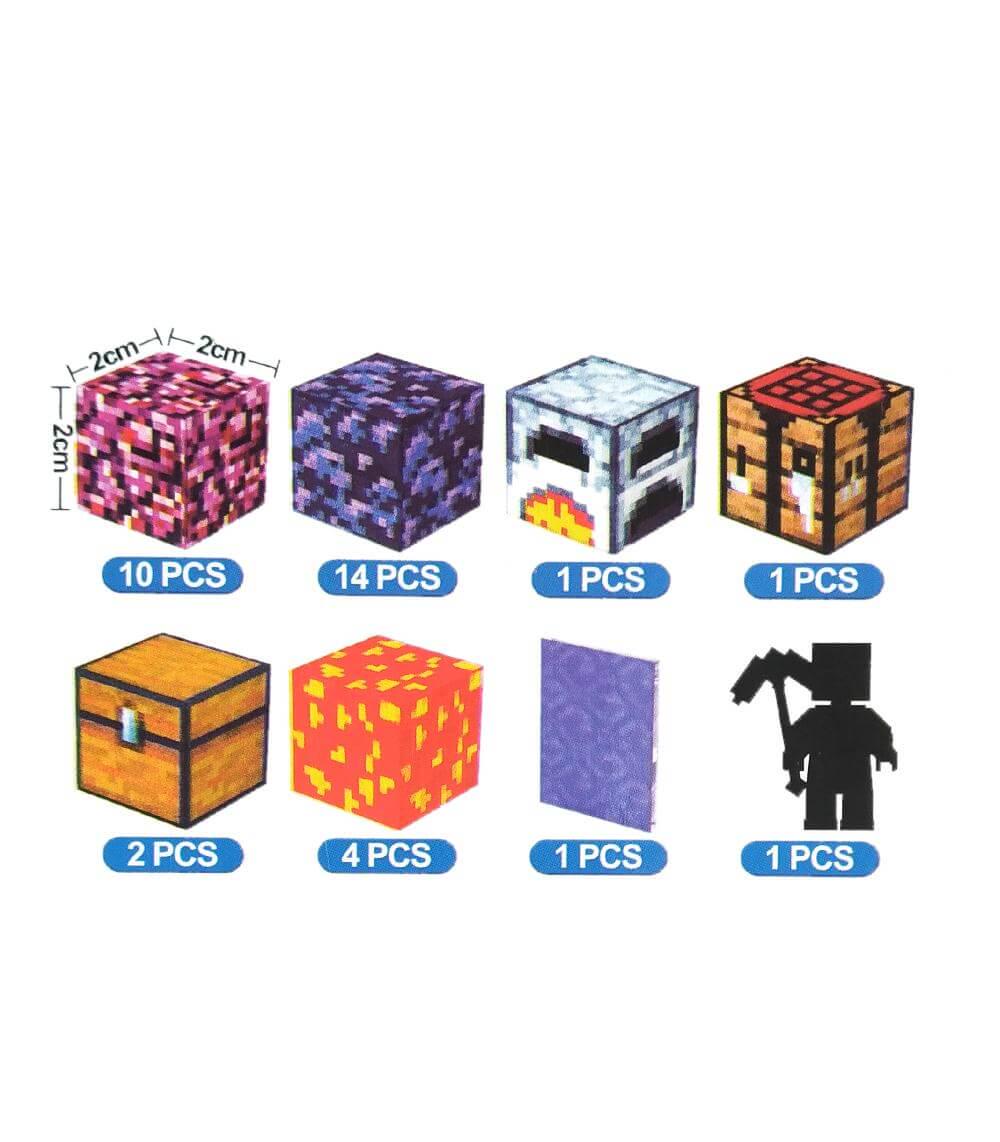 Конструктор магнитный Майнкрафт Портал в конец 34 эл. (ТВ01) - фото 3