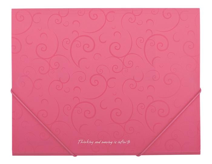 Папка Buromax на резинках A5 полипропилен Розовый (BM.3902-10)