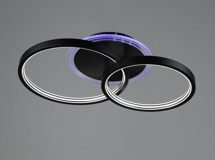 LED-люстра потолочная Sirius с подсветкой и пультом RGB 3000/6500K IP20 YH920/2 30W Черный (28687728)