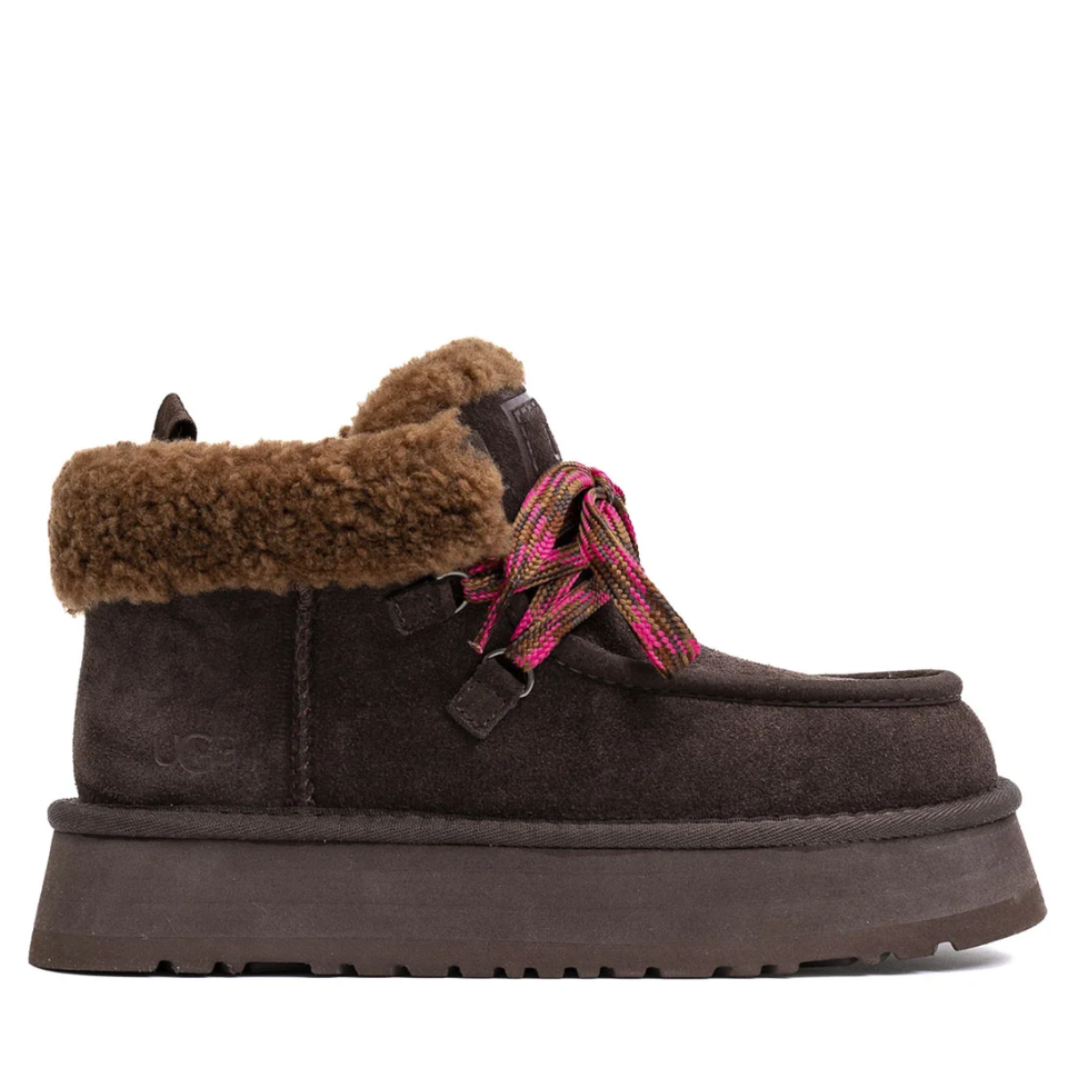 Уггі жіночі UGG Funkarra Platform Chocolate р. 38 Темно-коричневий (20909)
