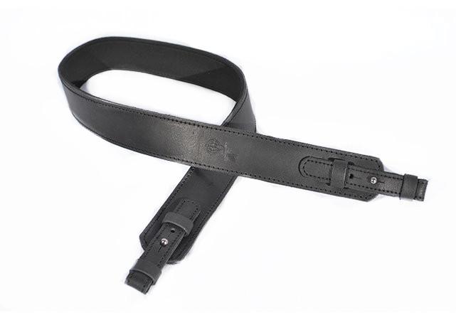 Ремень для ружья Ретро кожа с неопреном Черный (10103/1) - фото 2 Ремень для ружья Ретро кожа с неопреном Черный (10103/1) - фото 2