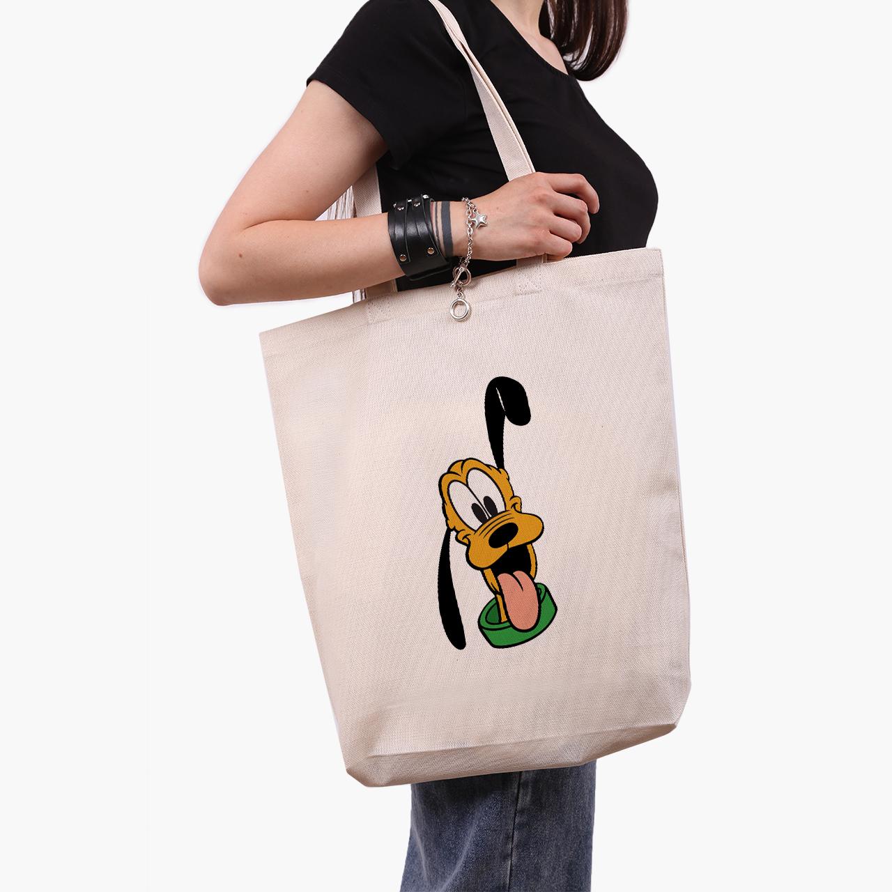 Эко сумка шоппер Goofy Looney Tunes 41x39x8 см Бежевый (9227-2888-WTD)
