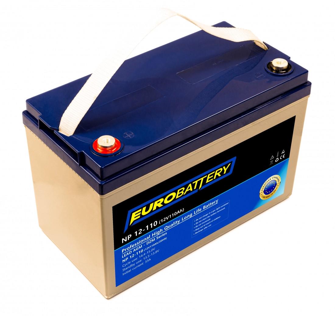 Аккумулятор для ИБП EuroBattery AGM NP 12-110 DZM 12V 110Ач (858)