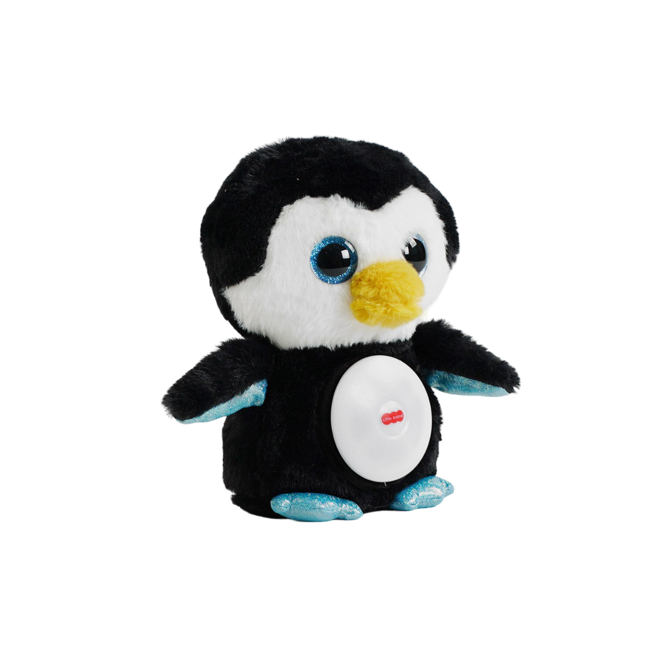 Ночник Huanger Пингвин глаза с глиттерным напылением/подсветка/колыбельные Black/White (129461)