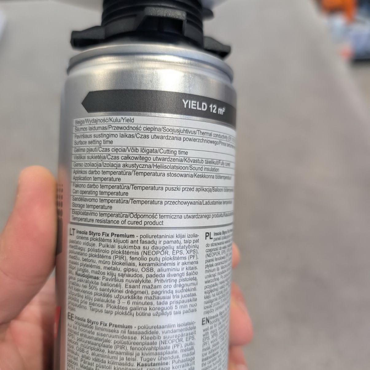 Клей-пена INSOLA Styro Fix Premium 850 мл - фото 3 Клей-пена INSOLA Styro Fix Premium 850 мл - фото 3