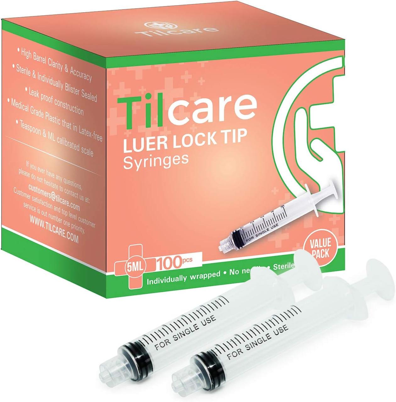 Шприц без голки Luer Lock 5 мл 100 шт.
