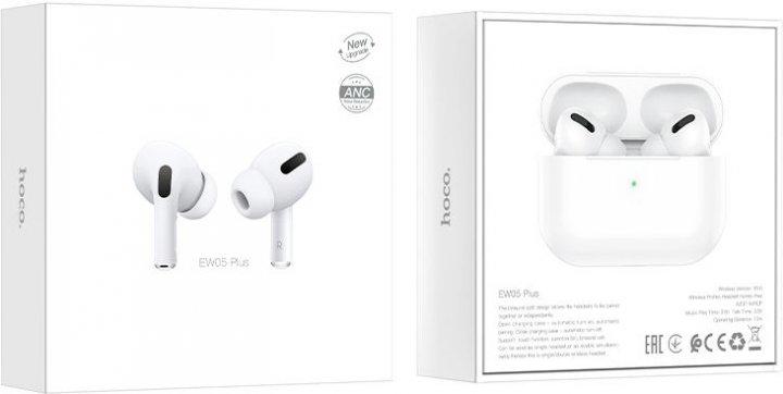 Наушники Hoco EW05 Plus ANC Stereo Bluetooth Headset White (66495) - фото 7