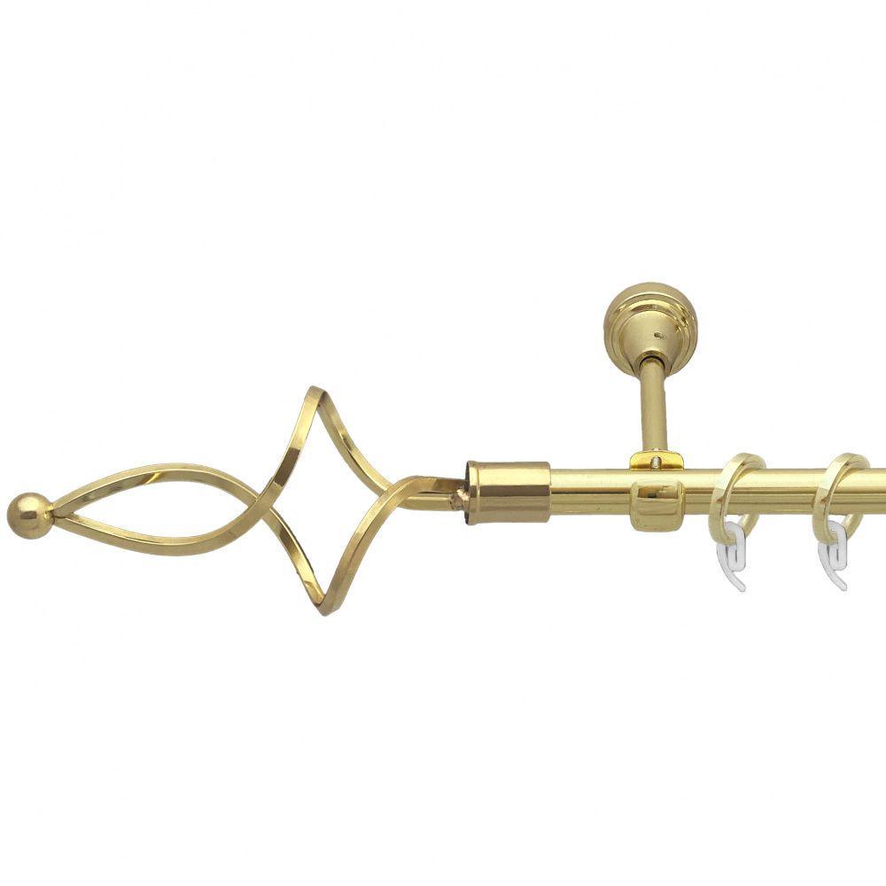 Карниз Orvit Ажур однорядний гладкий 200 см Золотий (7751834)