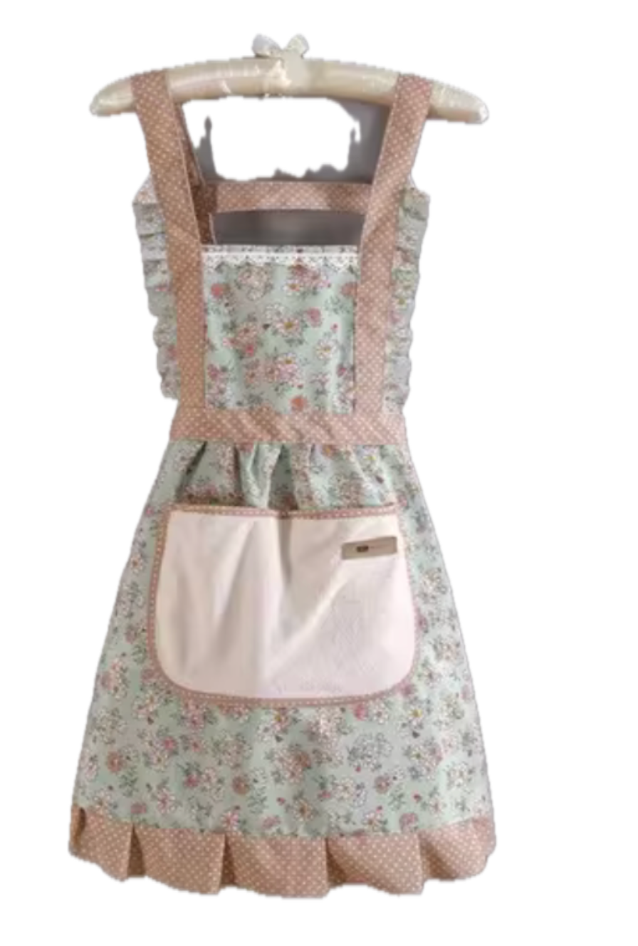 Фартук для кухни Романтический с бантиком и кружевом Зеленый (23786173) Фартук для кухни Романтический с бантиком и кружевом Зеленый (23786173)