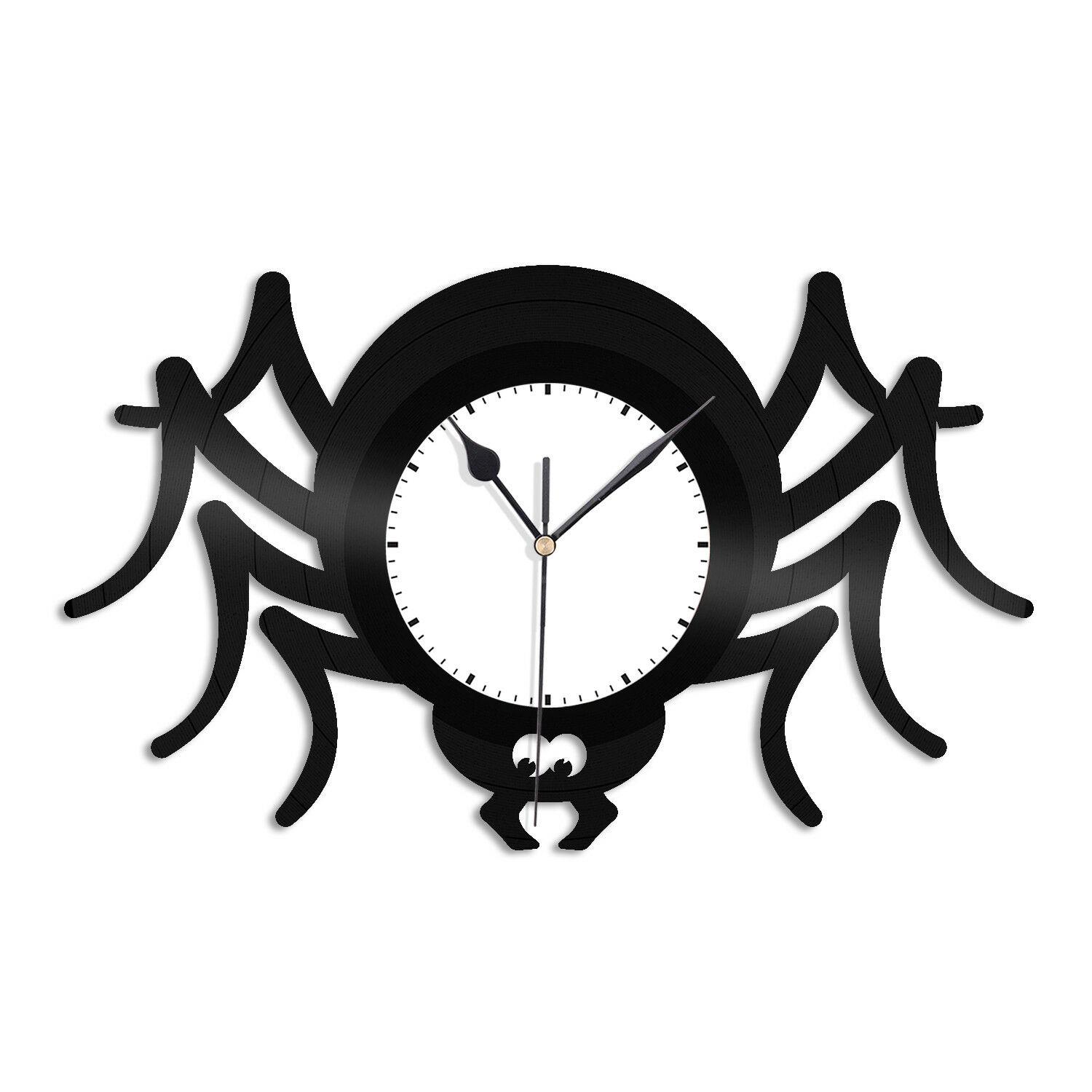 Часы настенные Паук 1918 из виниловой пластинки