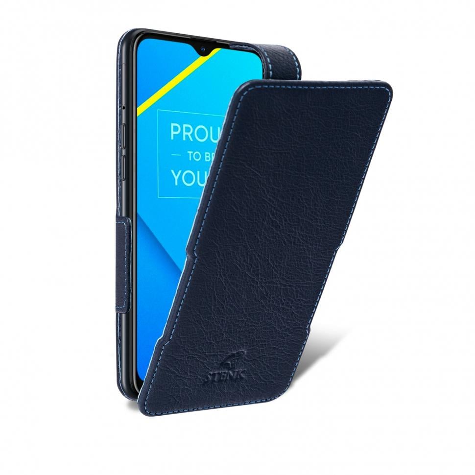 Чехол флип Stenk Prime для Realme C2 Синий (66551)