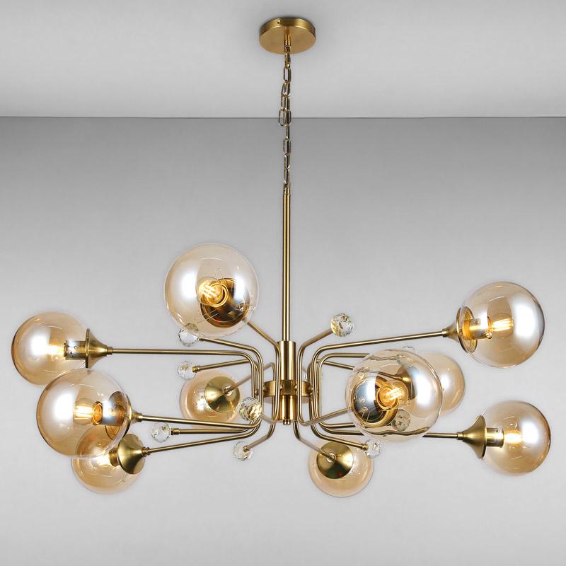 Люстра-молекула подвесная Light House LS-17077-10 BRZ+BR Бронзовый (16237)