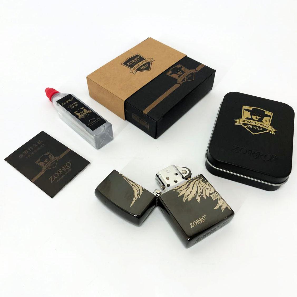 Набор для зажигалки бензиновая Zorro HL-290 Черный (310852) - фото 5 Набор для зажигалки бензиновая Zorro HL-290 Черный (310852) - фото 5