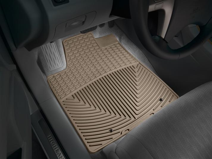 Коврики автомобильные передние резиновые WeatherTech W120TN Toyota Highlander 2008-2013 Бежевый (39555026)