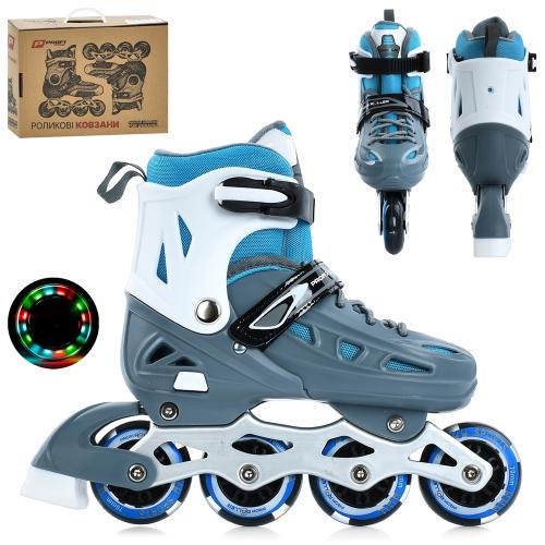 Роликові ковзани дитячі розсувні A4151-M-G р. 35-38 - фото 2