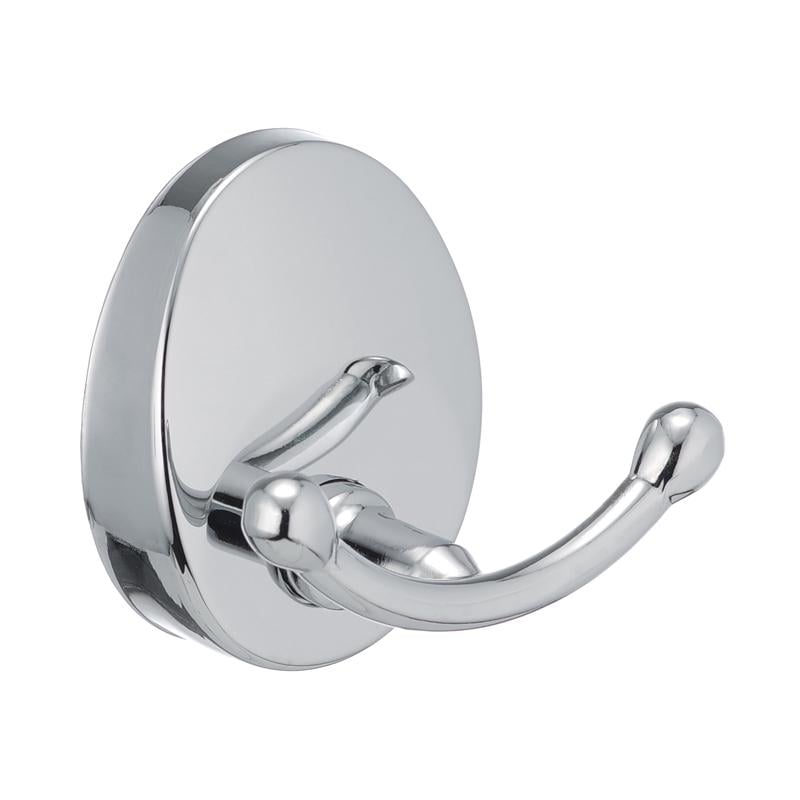 Гачок настінний Zerix LR3305-2 LL1431 подвійний Хром (81494)