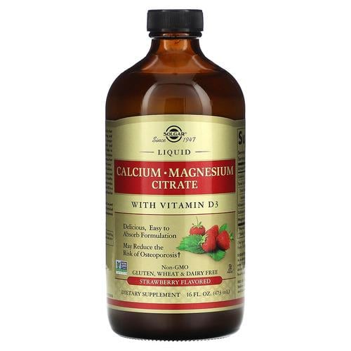 Кальций Solgar Liquid Calcium Magnesium Citrate With Vitamin D3 473 мл Черника (SOL-35831)