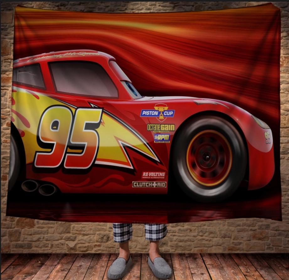 Плед с 3D принтом Cars Маквин постер 150х200 см (epi_0303) Плед с 3D принтом Cars Маквин постер 150х200 см (epi_0303)