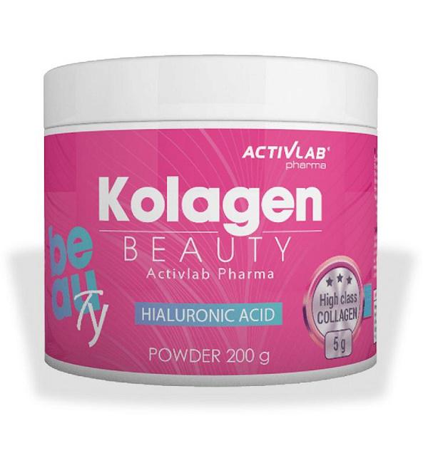 Хондропротектор для спорта Activlab Kolagen Beauty Strawberry Raspberry 200 g 25 servings