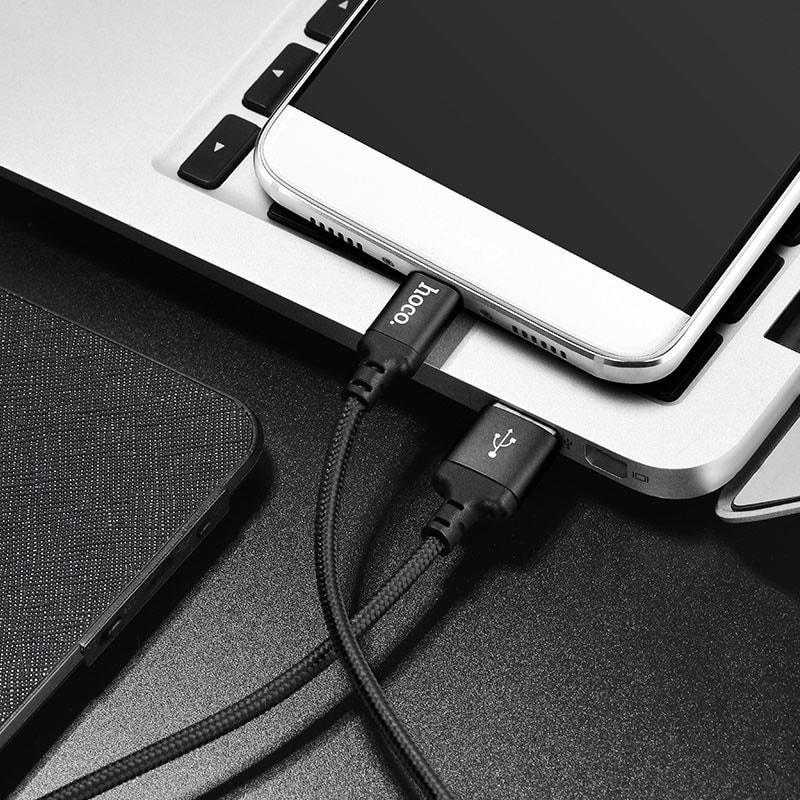 Кабель интерфейсный Hoco X14 USB-Type-C 2 м (33083) - фото 4