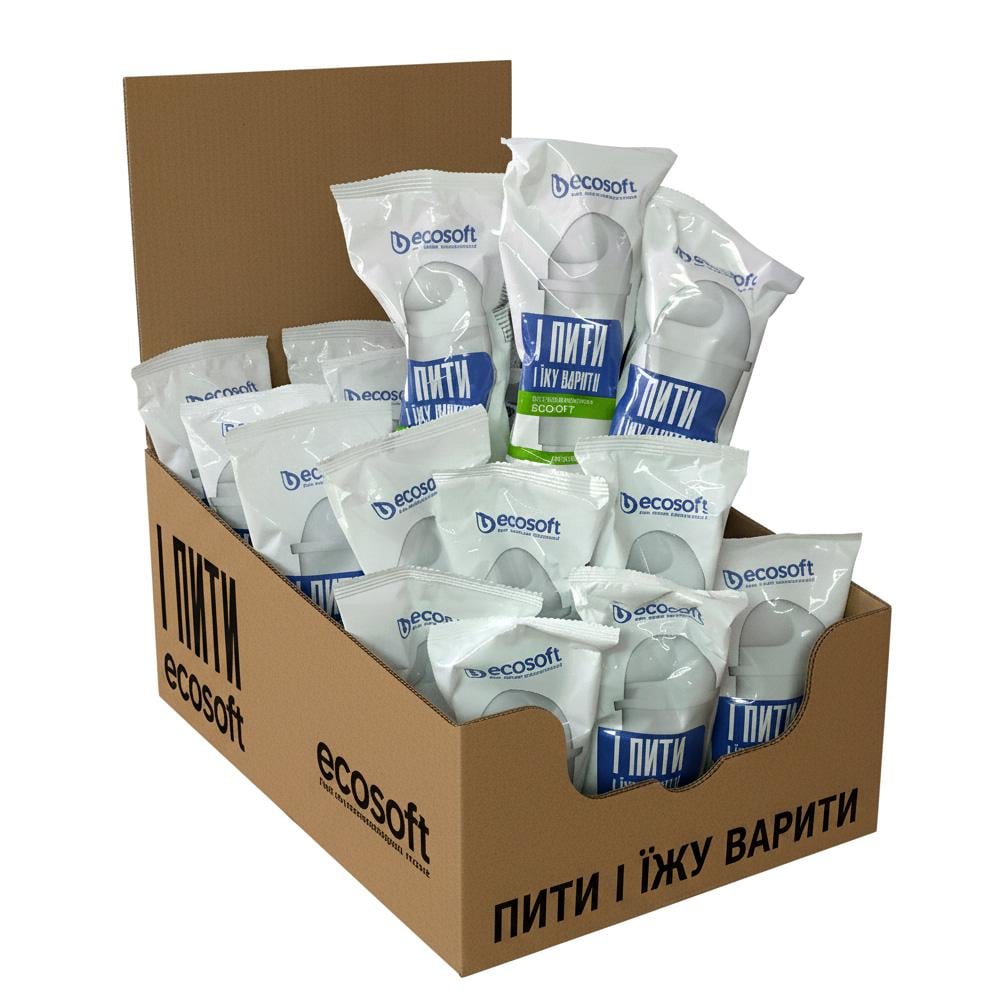 Комплект покращених змінних картриджів ECOSOFT до фільтрів-глечиків - 12 шт. (5556666666)
