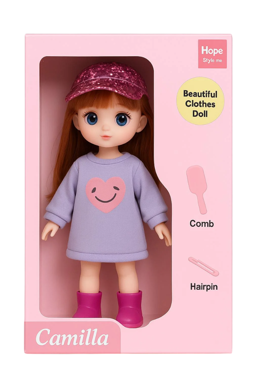 Кукла шарнирная HOME очки/гребешок/заколки 32 см (A923AC) Кукла шарнирная HOME очки/гребешок/заколки 32 см (A923AC)