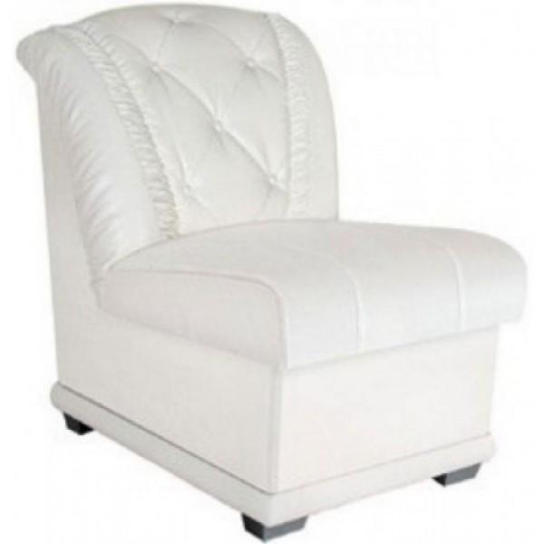 Кресло мягкое нераскладное МФ Модерн Мадонна без подлокотников дерево/кожзаменитель Белый