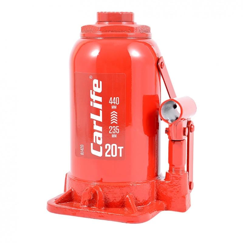 Домкрат бутылочный Carlife 20т 235-440 мм гидравлический