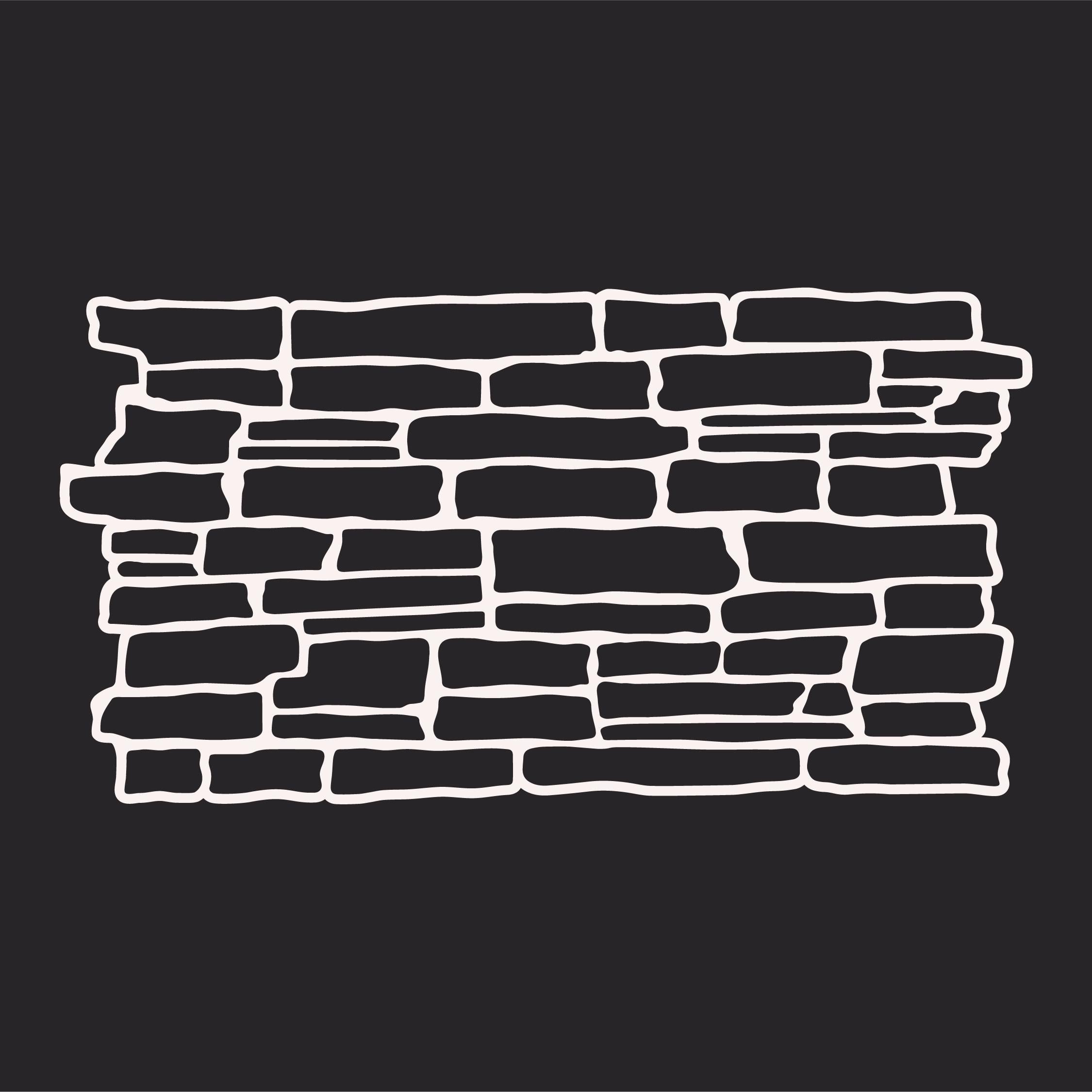 Трафарет DFA Фасадный Дикий камень 2мм многоразовый для декоративной штукатурки (F00005)