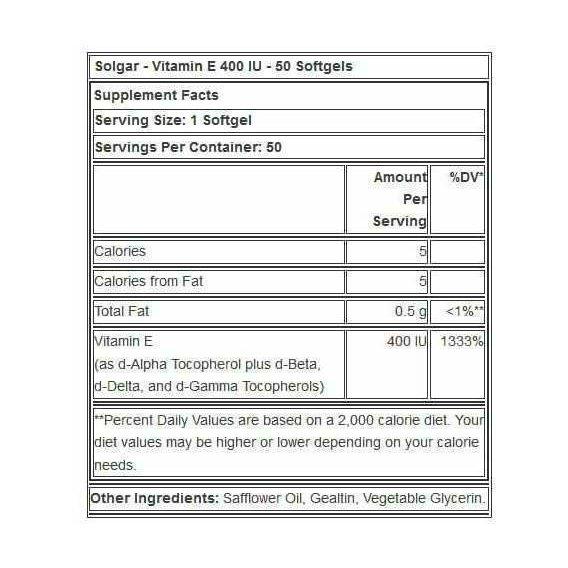 Витамин E Puritan's Pride Vitamin E-400 IU 50 Softgels - фото 2