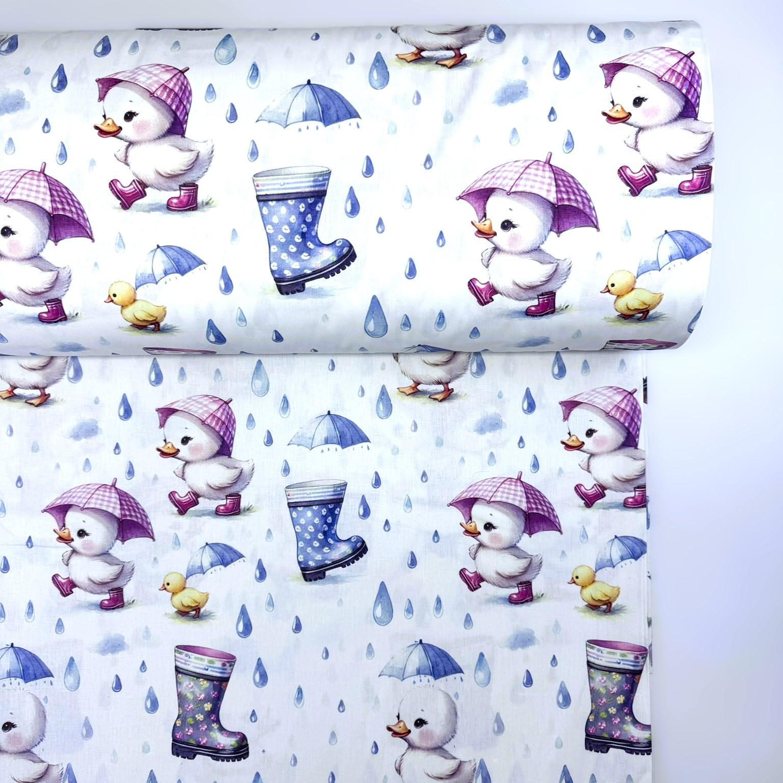 Ткань для постельного белья ранфорс утки под дождем 240 см (3527V1 03164)