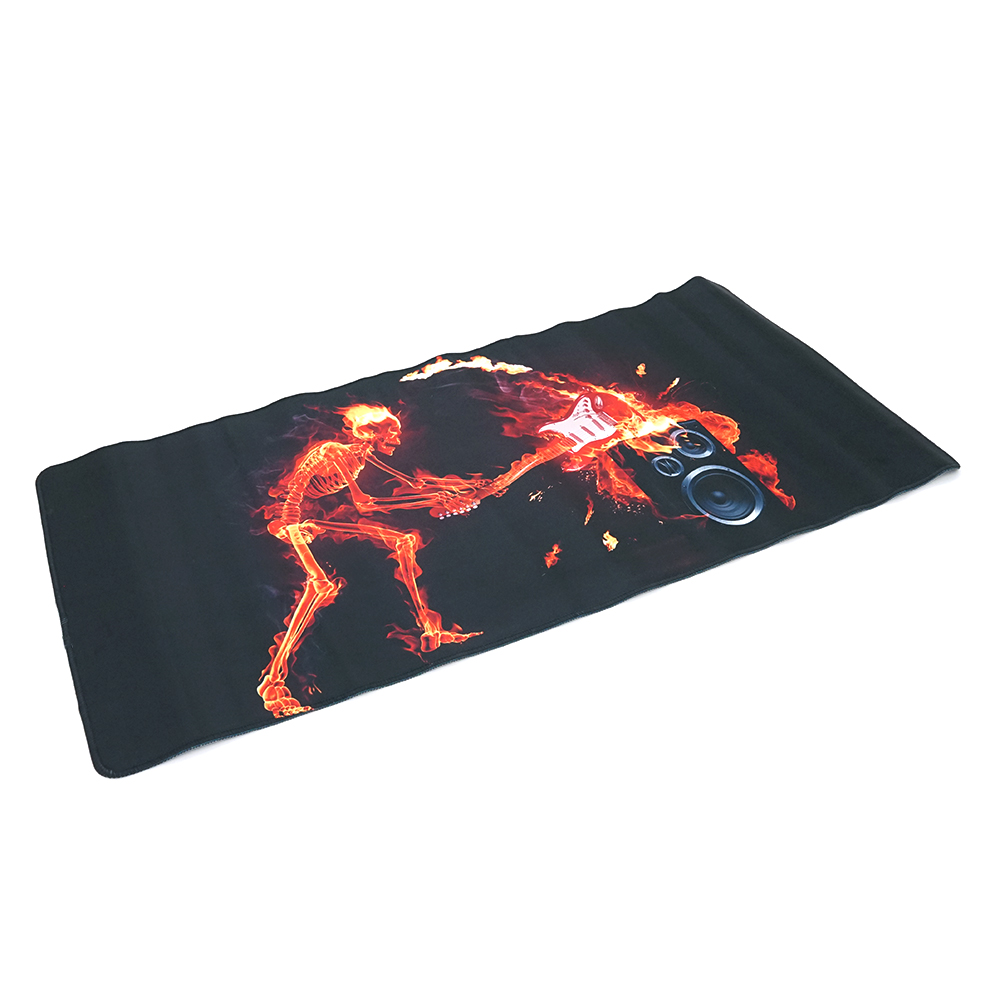 Килимок тканинний Fire musician з прошивкою 3х400x800 мм Чорно-червоний Пакет (YUT_V7500)