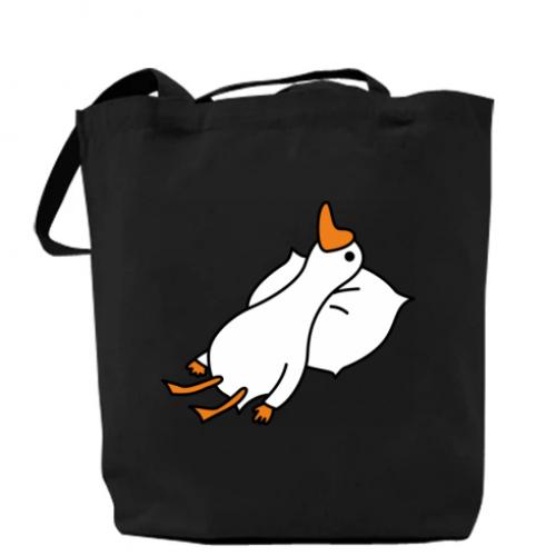 Шоппер Гусь лежит 37x41 см Черный (13518135-2-185156) Шоппер Гусь лежит 37x41 см Черный (13518135-2-185156)