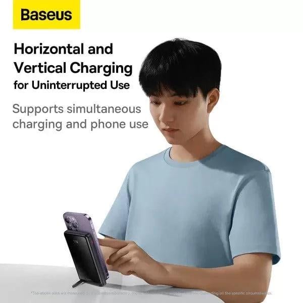 Павербанк з бездротовою зарядкою BASEUS Magnetic Bracket Wireless Fast Charge 10000 mAh 20W 3A QC3.0+PD3.0 Black - фото 14