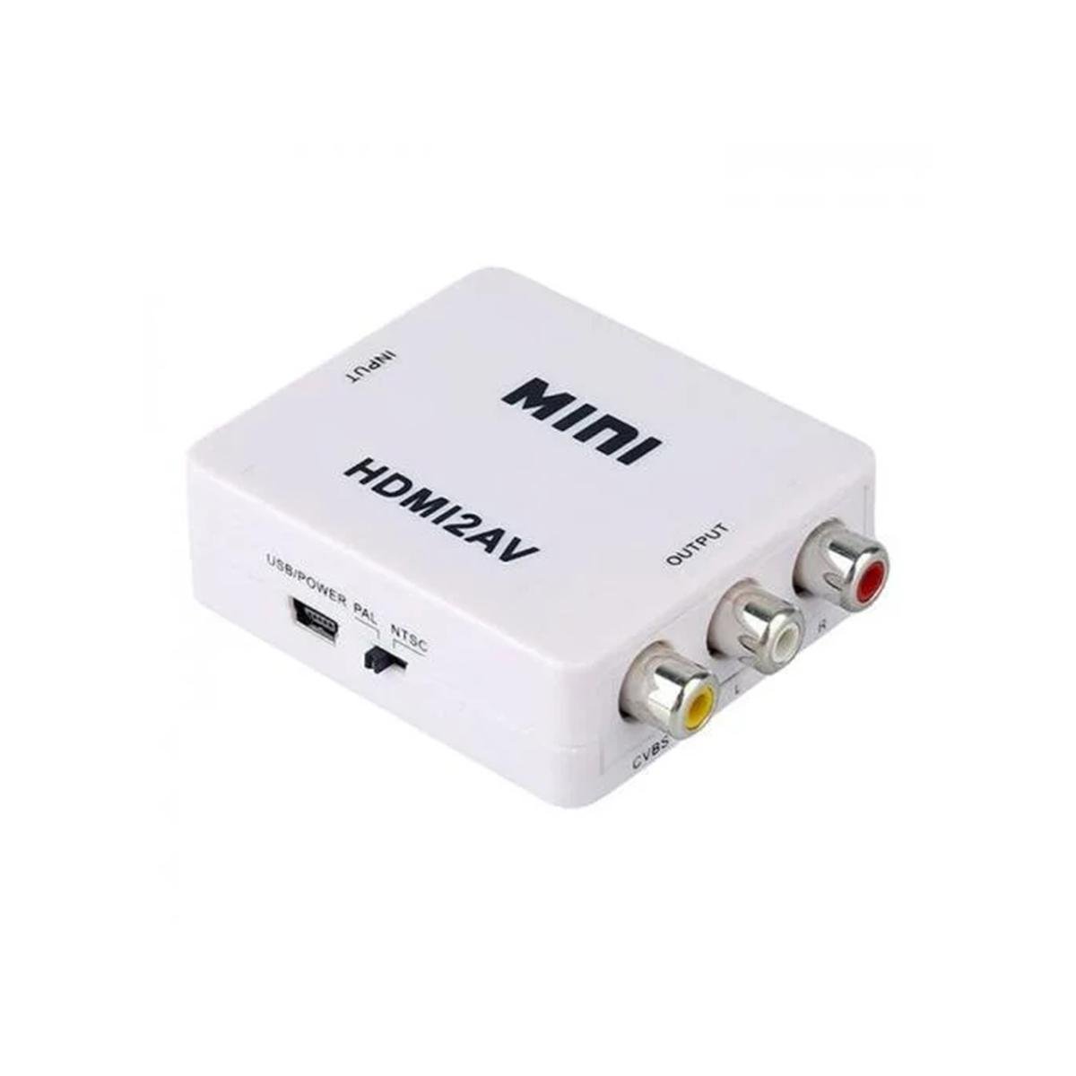 Конвертер преобразователь HDMI to AV RCA/AV 001 с кабелем питания USB