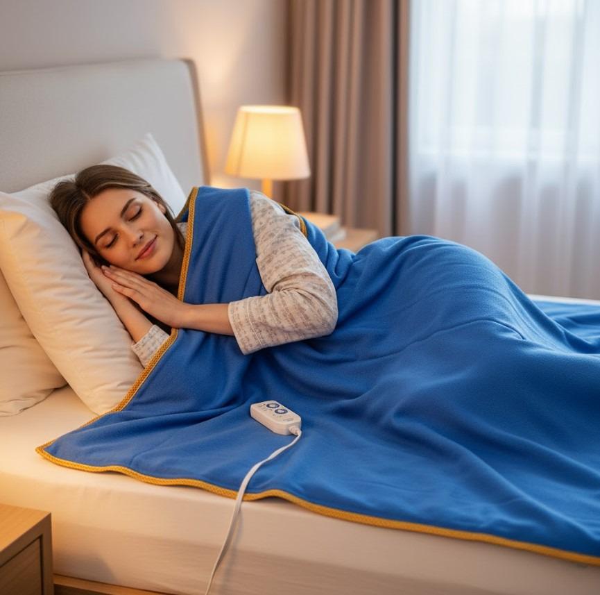 Простирадло електричне 120х155 см 2 режими підігріву Синій (2104618726) - фото 12 Простирадло електричне 120х155 см 2 режими підігріву Синій (2104618726) - фото 12