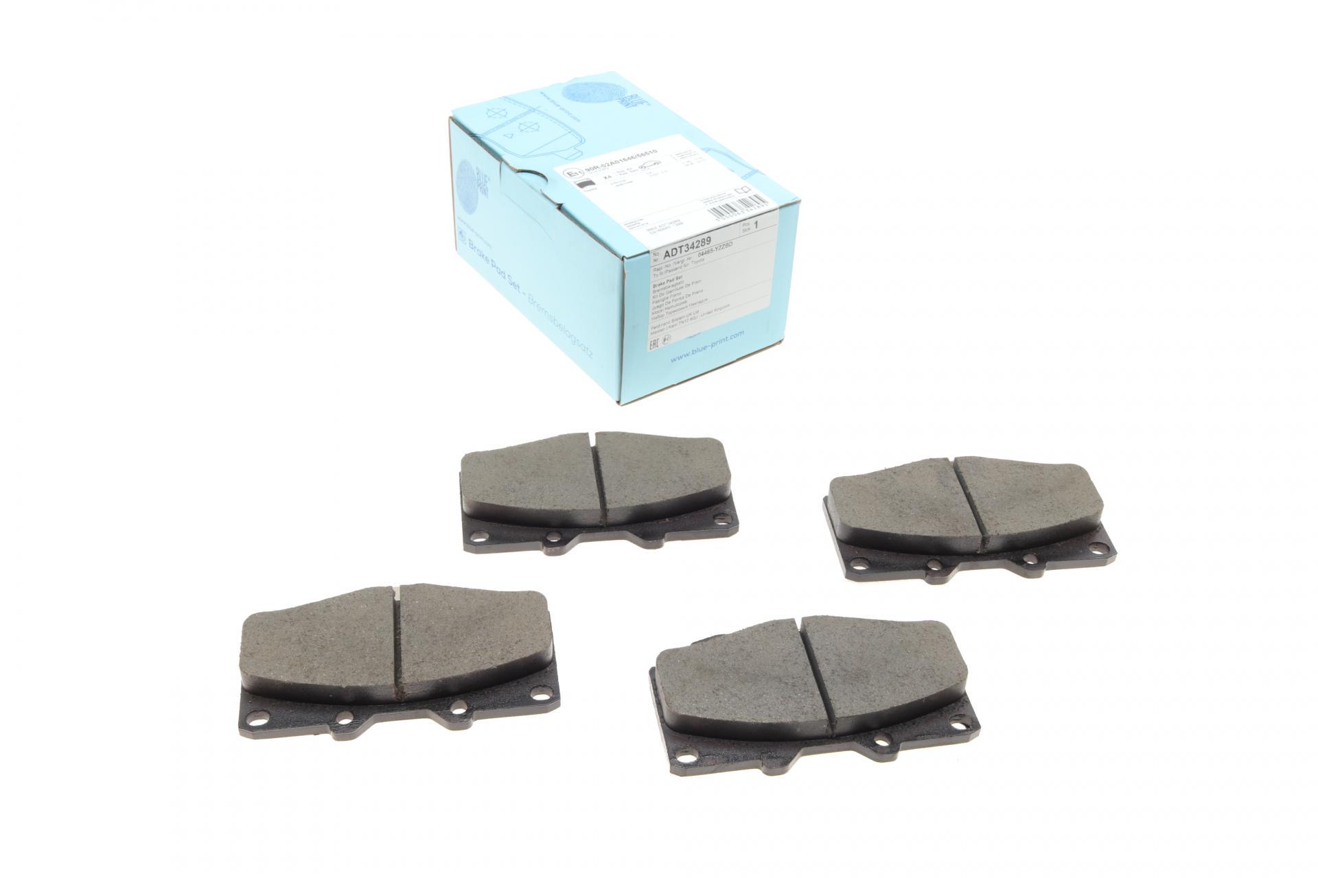 Колодки тормозные передние BLUE PRINT ADT34289 Toyota Land Cruiser 90-02